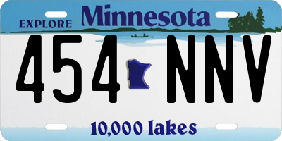 MN license plate 454NNV