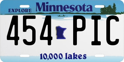 MN license plate 454PIC