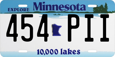 MN license plate 454PII