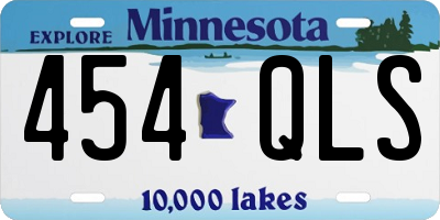 MN license plate 454QLS