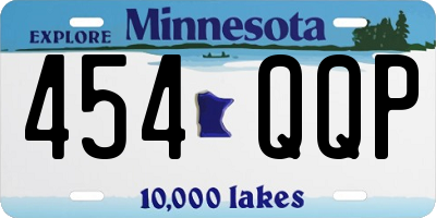 MN license plate 454QQP