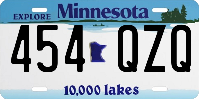 MN license plate 454QZQ