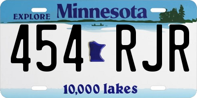 MN license plate 454RJR