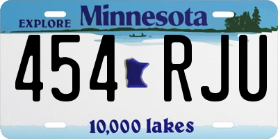 MN license plate 454RJU
