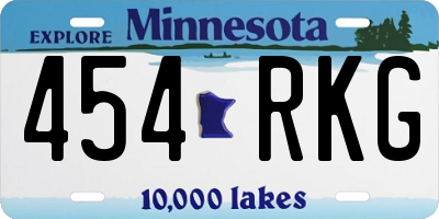 MN license plate 454RKG