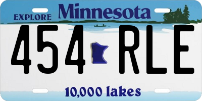 MN license plate 454RLE