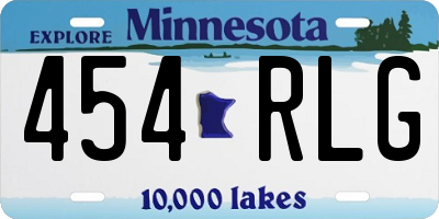 MN license plate 454RLG