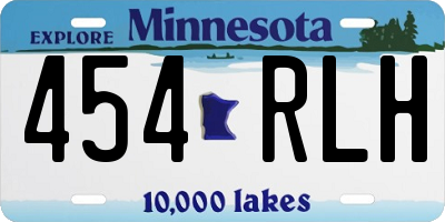 MN license plate 454RLH