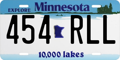 MN license plate 454RLL
