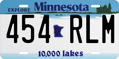 MN license plate 454RLM