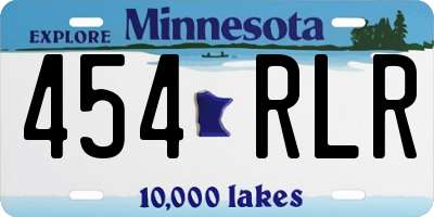MN license plate 454RLR