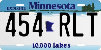 MN license plate 454RLT