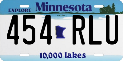 MN license plate 454RLU