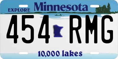 MN license plate 454RMG