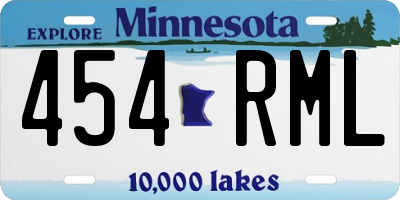 MN license plate 454RML