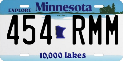 MN license plate 454RMM