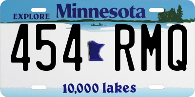 MN license plate 454RMQ