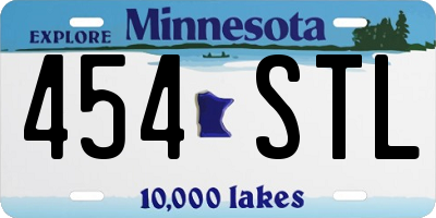 MN license plate 454STL