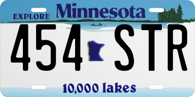 MN license plate 454STR