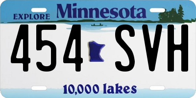 MN license plate 454SVH