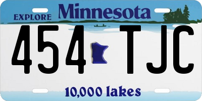 MN license plate 454TJC