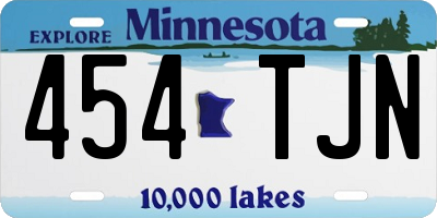 MN license plate 454TJN