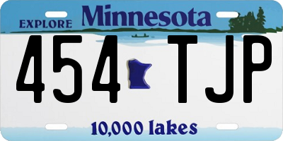MN license plate 454TJP