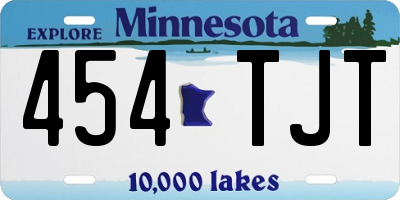 MN license plate 454TJT