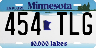 MN license plate 454TLG
