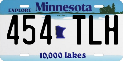 MN license plate 454TLH
