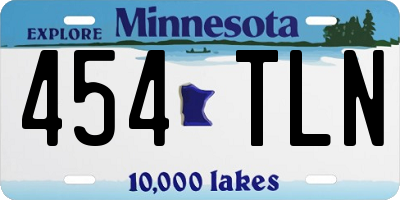 MN license plate 454TLN