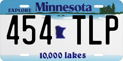 MN license plate 454TLP