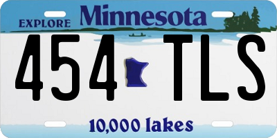 MN license plate 454TLS