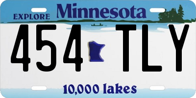 MN license plate 454TLY