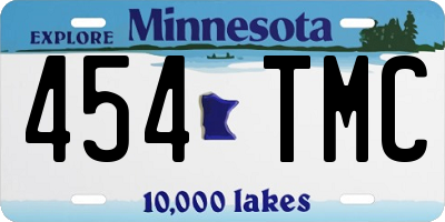 MN license plate 454TMC