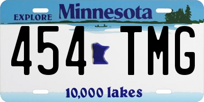 MN license plate 454TMG