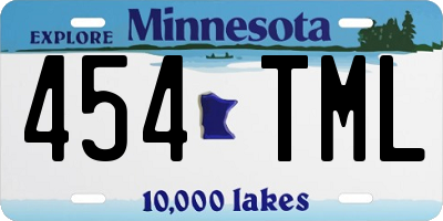 MN license plate 454TML
