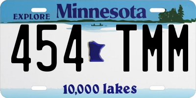 MN license plate 454TMM