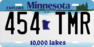 MN license plate 454TMR