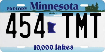 MN license plate 454TMT