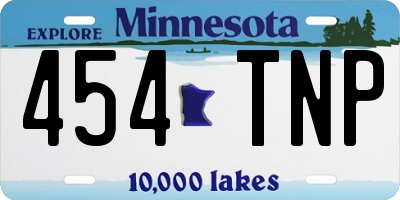 MN license plate 454TNP