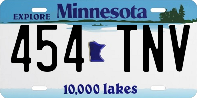 MN license plate 454TNV