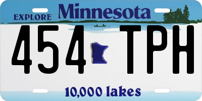 MN license plate 454TPH