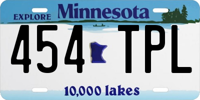 MN license plate 454TPL