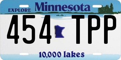 MN license plate 454TPP