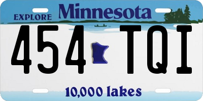MN license plate 454TQI