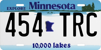 MN license plate 454TRC