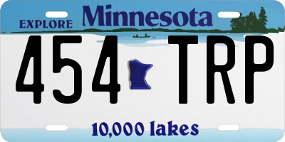MN license plate 454TRP