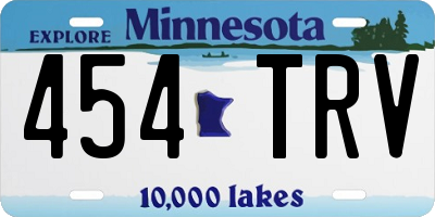 MN license plate 454TRV