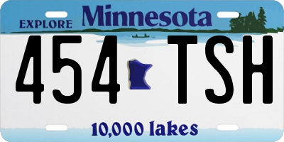 MN license plate 454TSH